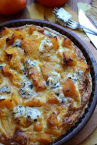 tarte butternut végé bleu d'auvergne