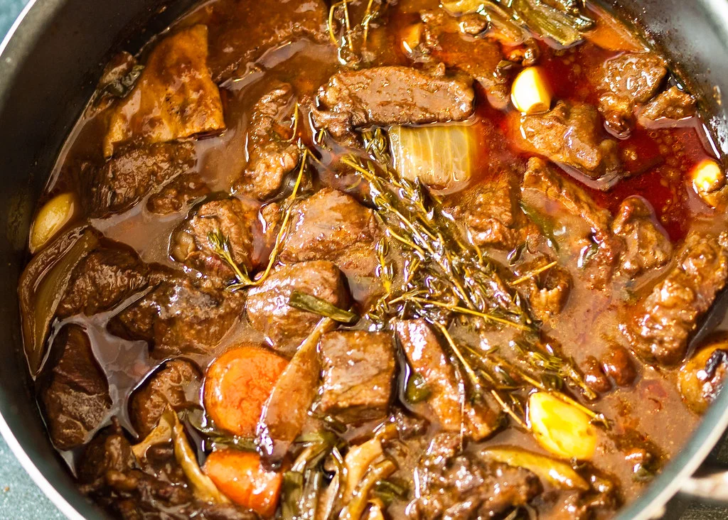 Boeuf bourguignon sans alcool recette