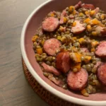 lentilles saucisses grand mere. Recette facile