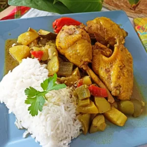 colombo de poulet recette guadeloupe