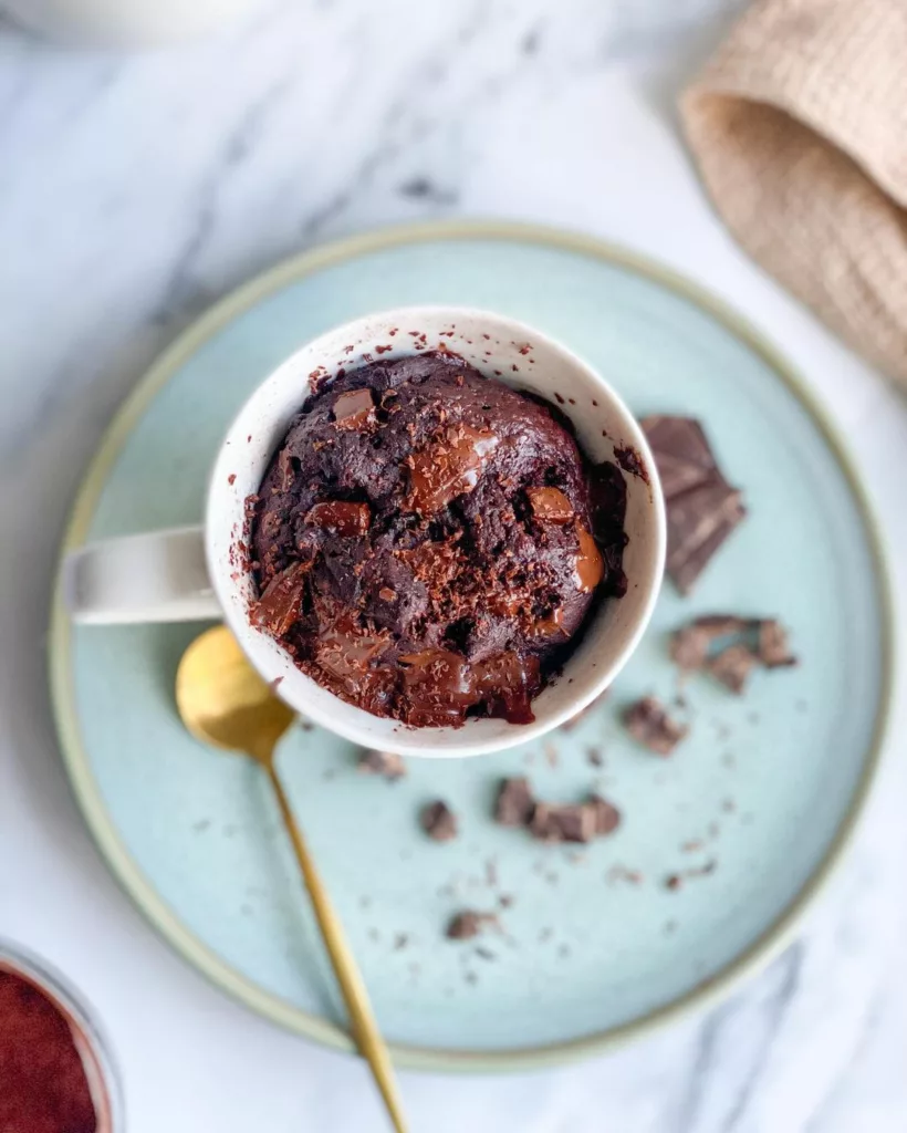 recette mug cake sans oeuf chocolat