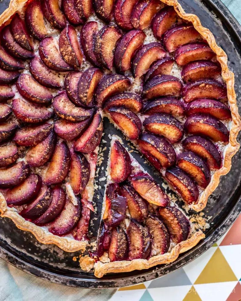 tarte aux prunes facile