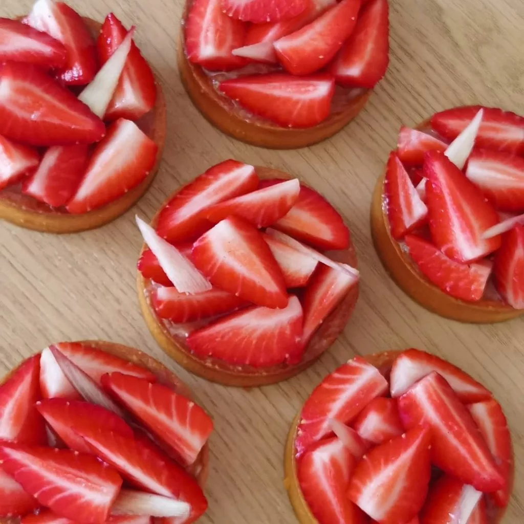 tartelette fraise rhubarbe recette facile