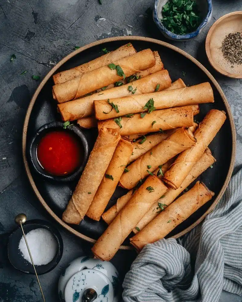 Loempias-Lumpias-au-poulet-recette