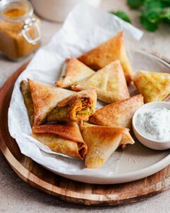 Samoussas au curry de légumes recette