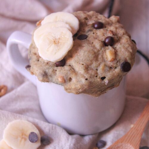 mug cake à la banane recette