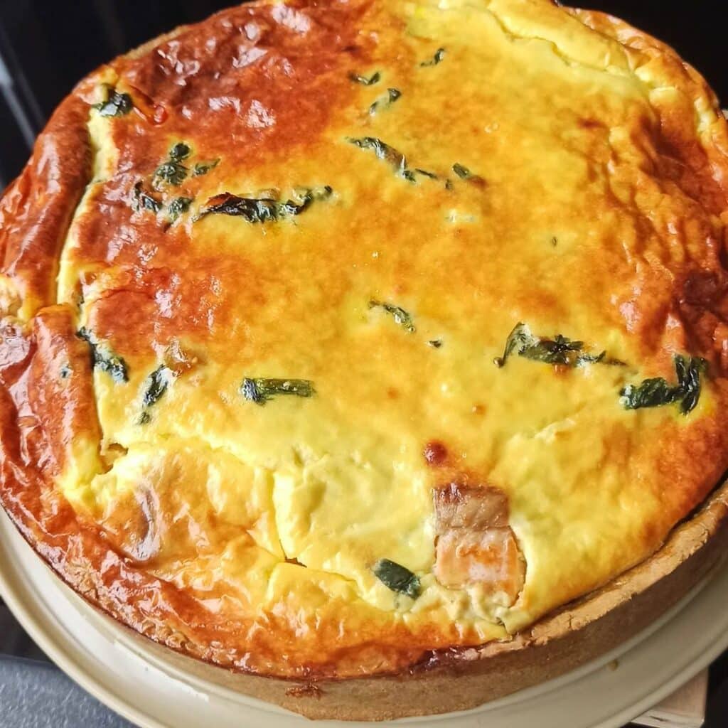 Quiche saumon épinards recette