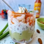 Verrines avocats crevettes et fromage frais recette
