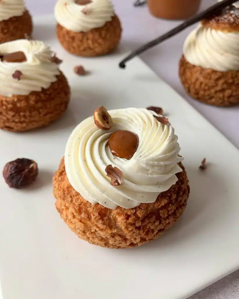 Choux Vanille et Noisette recette facile