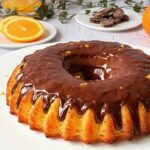 Moelleux à l'orange et nappage chocolat recette facile