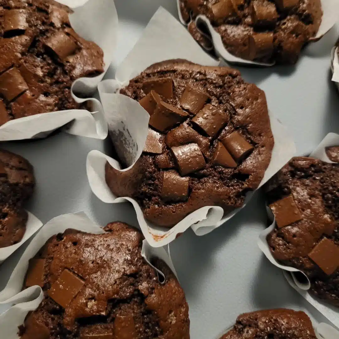 Muffins au chocolat sans farine (sans gluten)