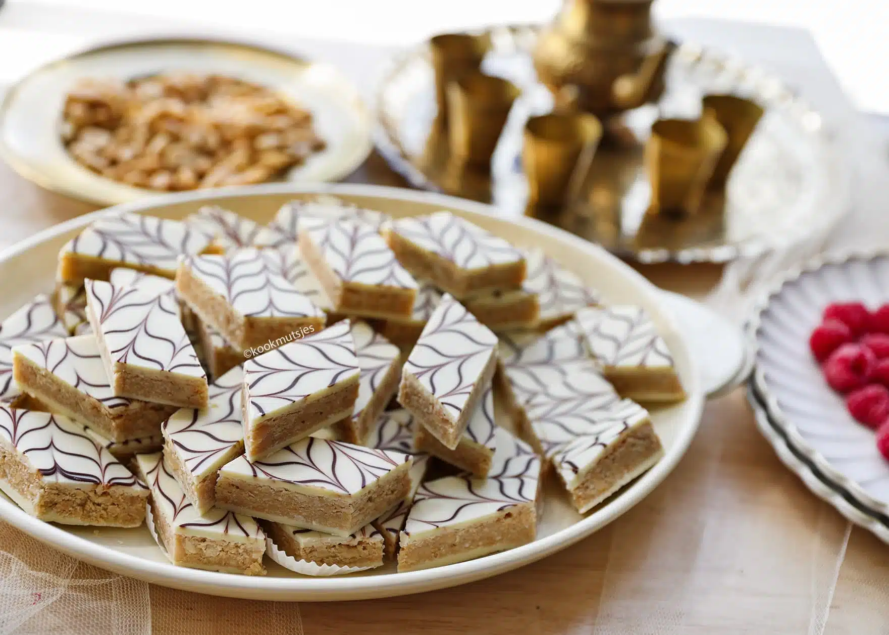 Barres marbrées chocolat blanc et noir sans cuisson recette facile