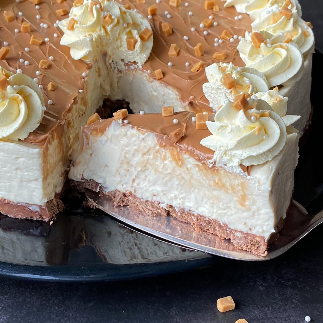 Cheesecake chocolat blanc caramel facile - étapes de préparation