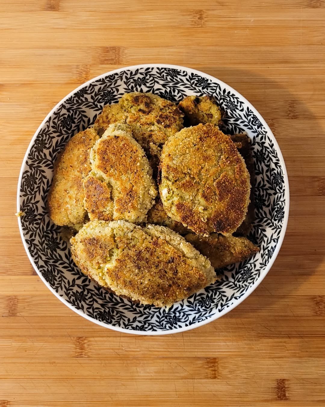 Galettes de brocoli et feta - étapes de préparation