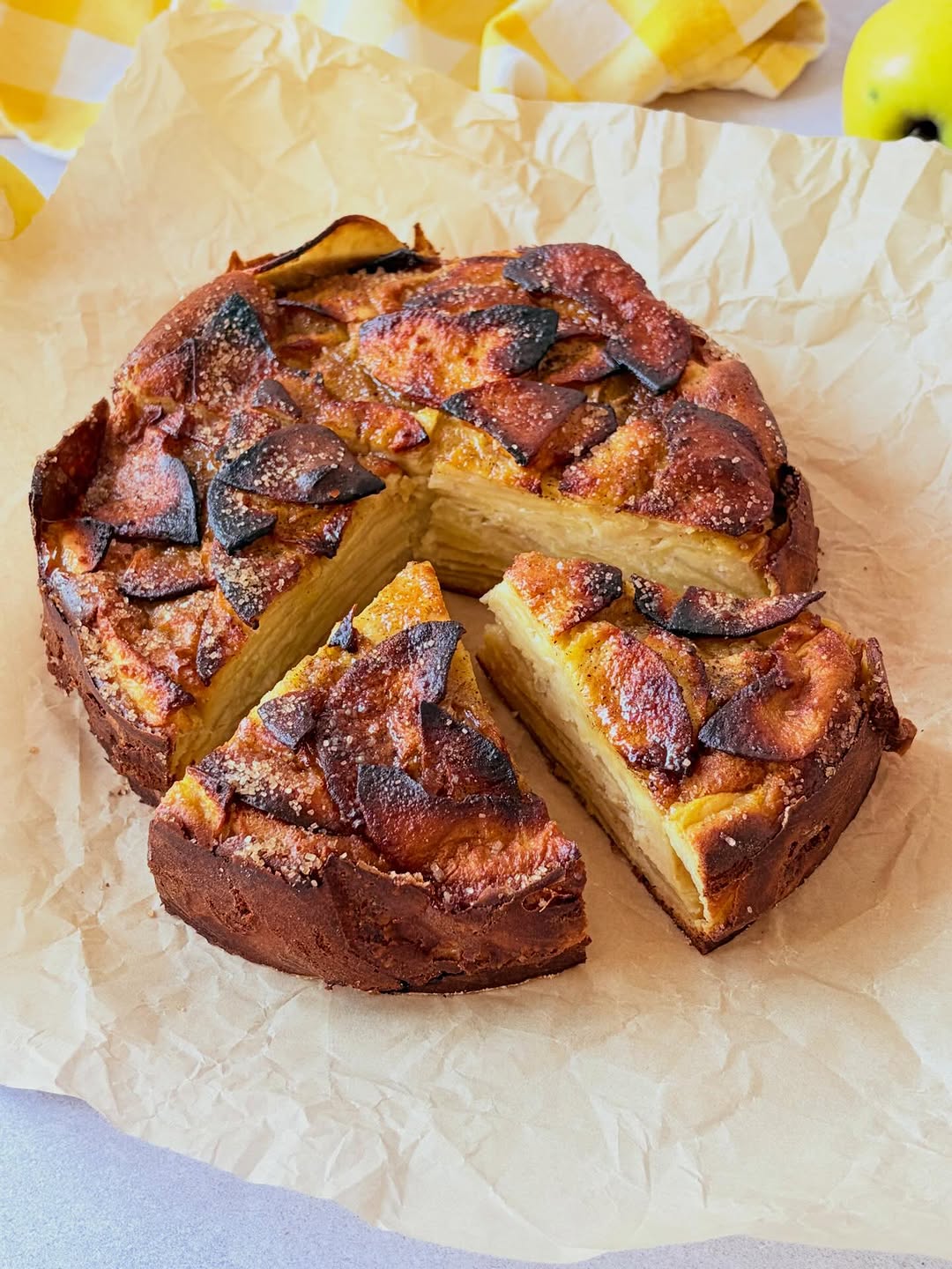Gâteau invisible aux pommes recette facile