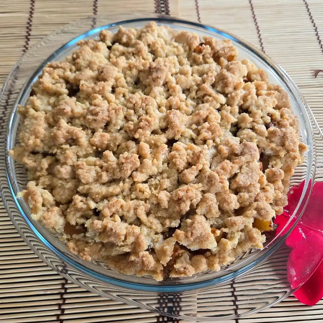 Crumble pomme ananas - étapes de préparation