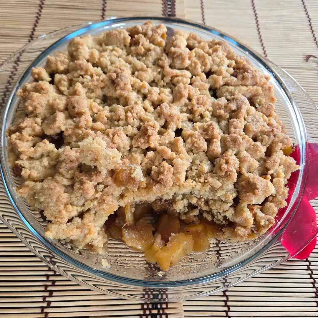 Crumble pomme ananas recette facile