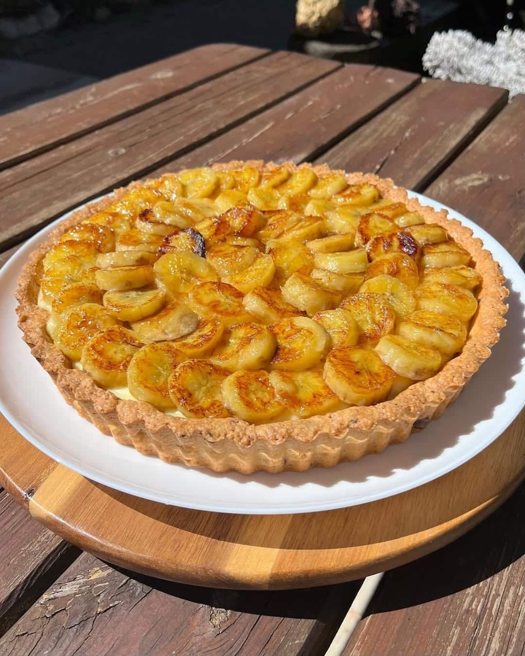 Tarte bananes caramélisées - étapes de préparation