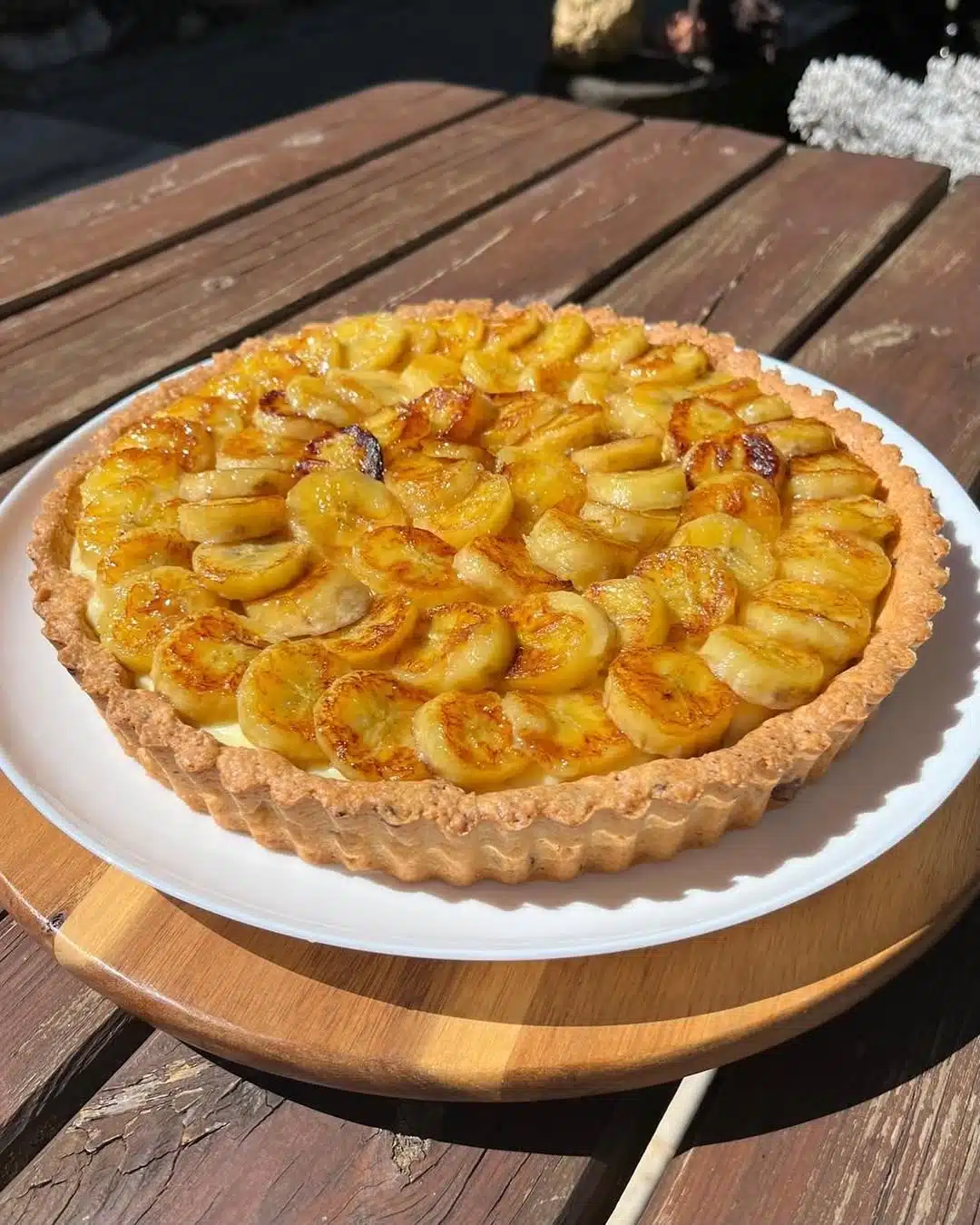 Tarte bananes caramélisées - étapes de préparation