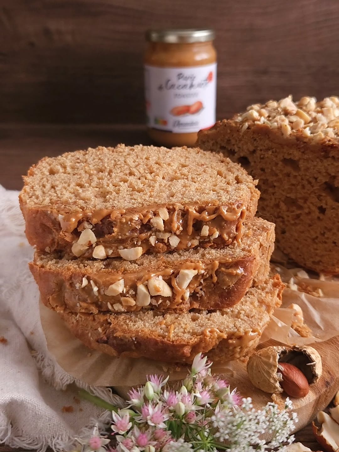 Cake cacahuète sans huile et sans beurre recette facile