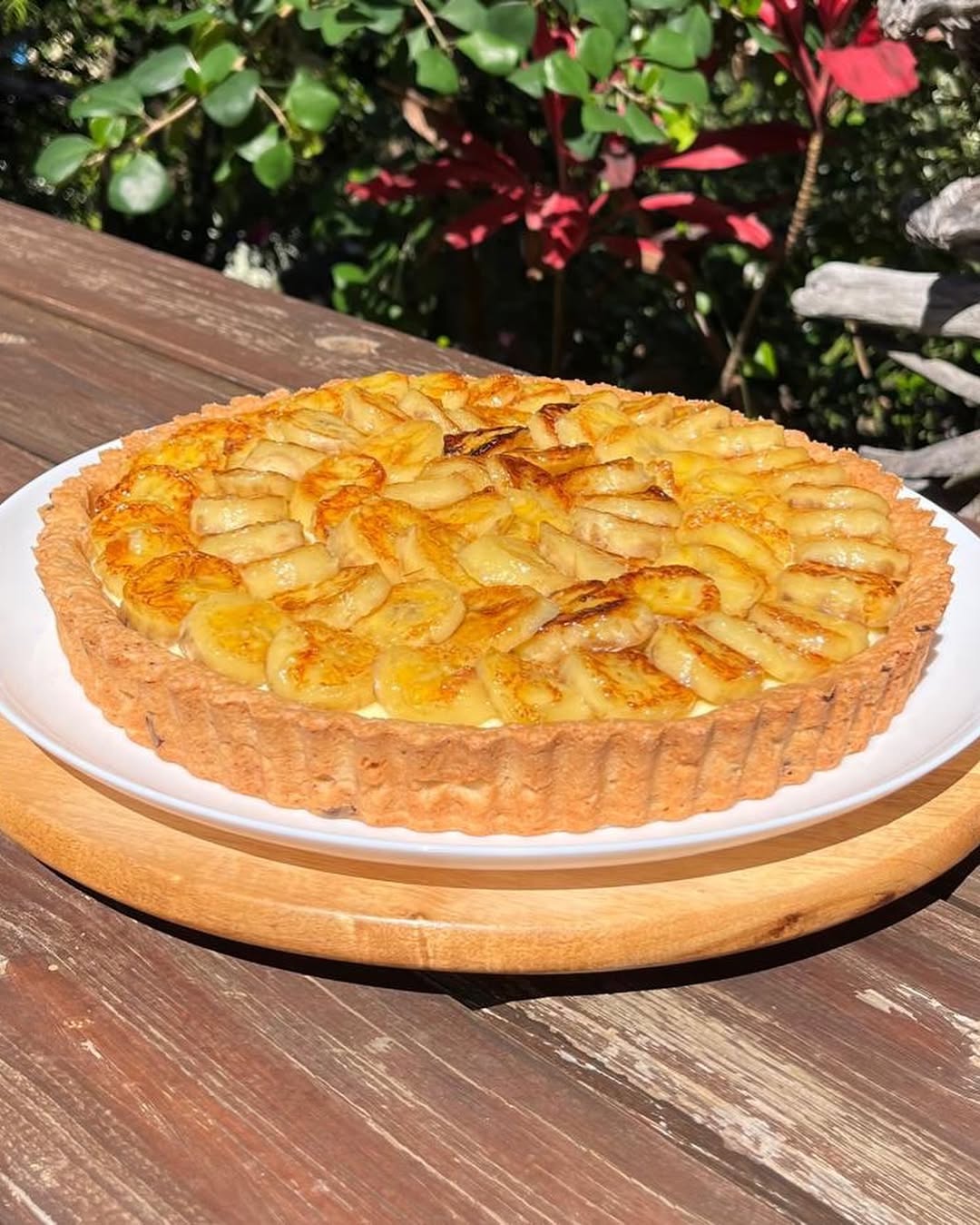 Tarte bananes caramélisées - étapes de préparation