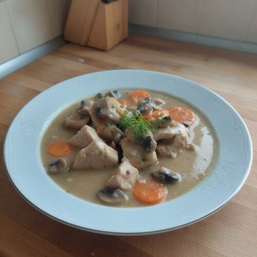 Blanquette de poulet sans vin blanc recette facile