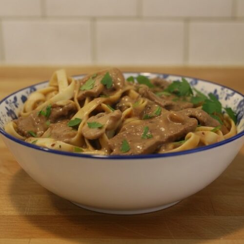 Boeuf Stroganoff sans vin : la recette recette facile