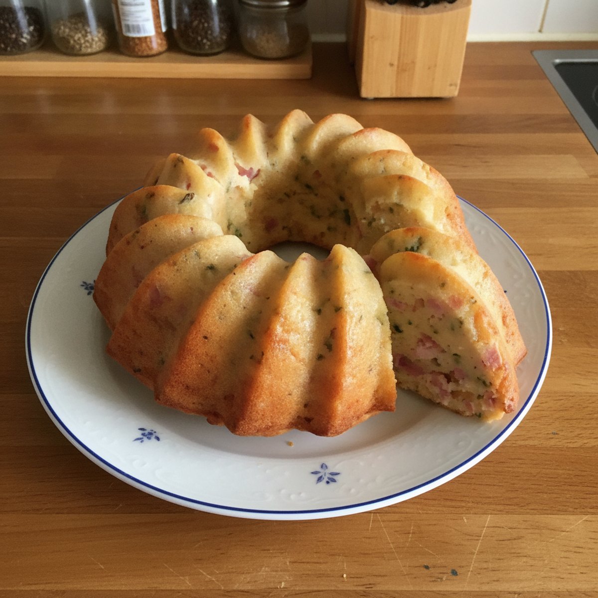 Brioche Lardons, Camembert et Courgettes recette facile