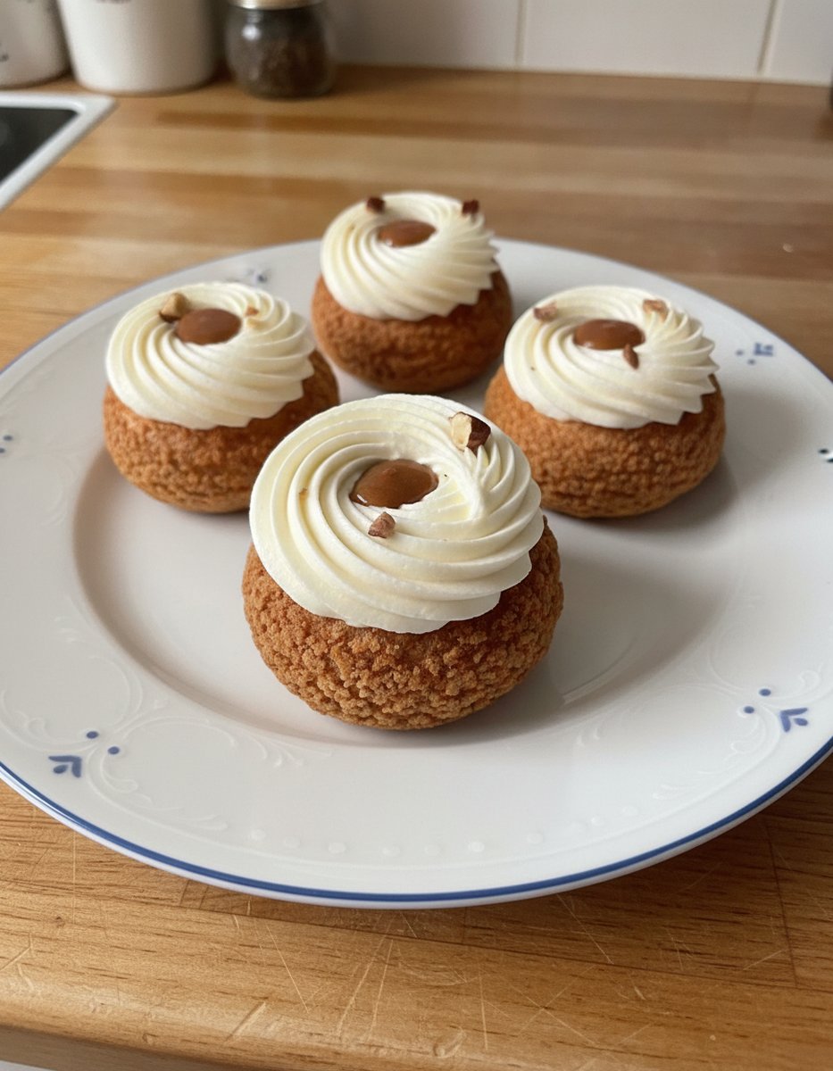 Choux Vanille et Noisette recette facile