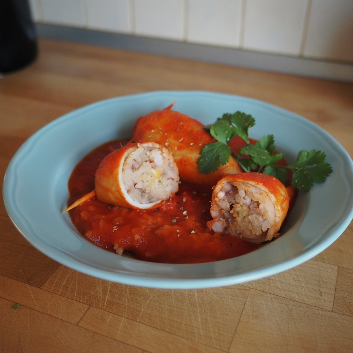 Encornets farcis au riz recette facile