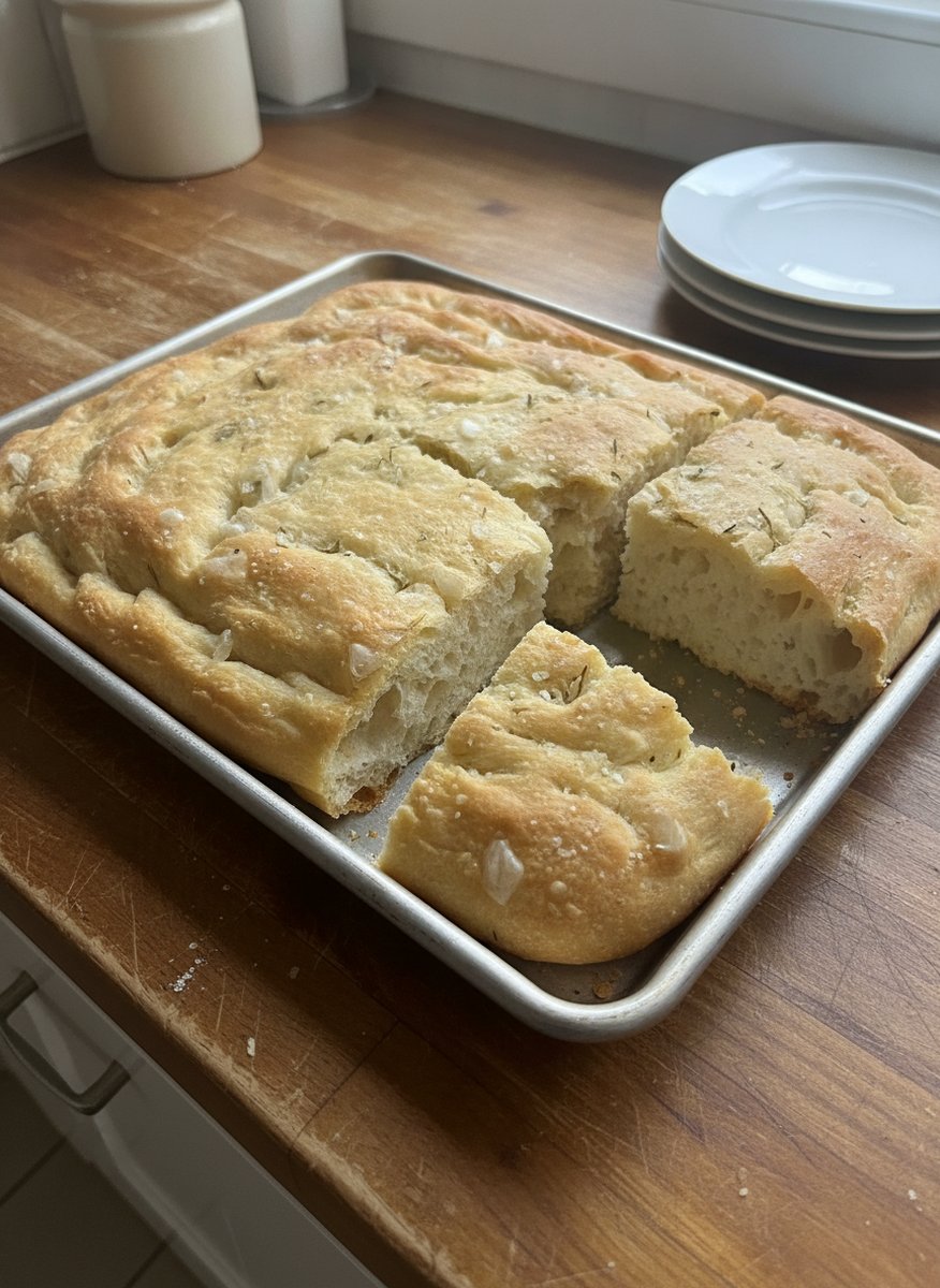 Focaccia italienne dorée recette facile