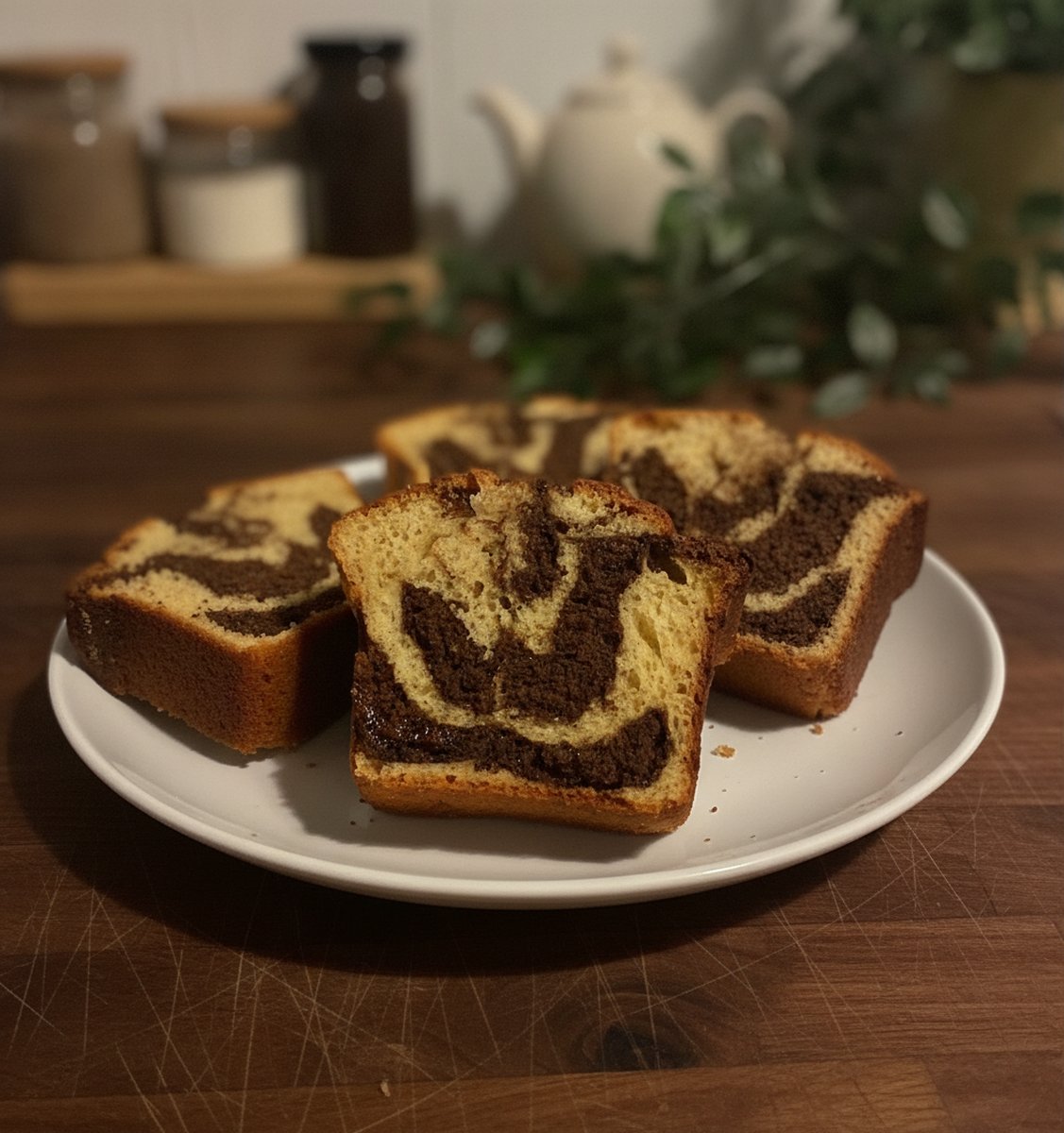 Gâteau marbré sans beurre recette facile