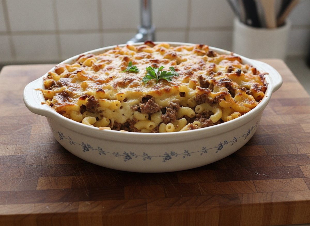 Gratin de macaronis à la viande hachée façon finlandaise recette facile