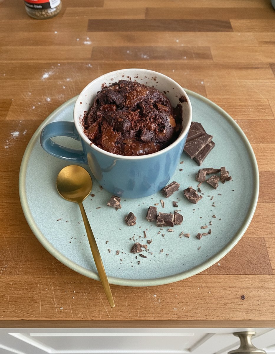 recette mug cake sans oeuf chocolat