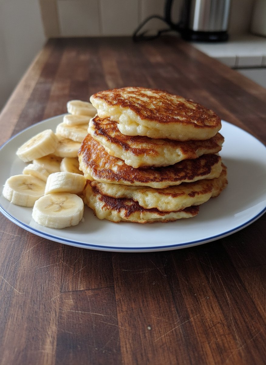 Pancakes cottage cheese banane sans farine recette facile