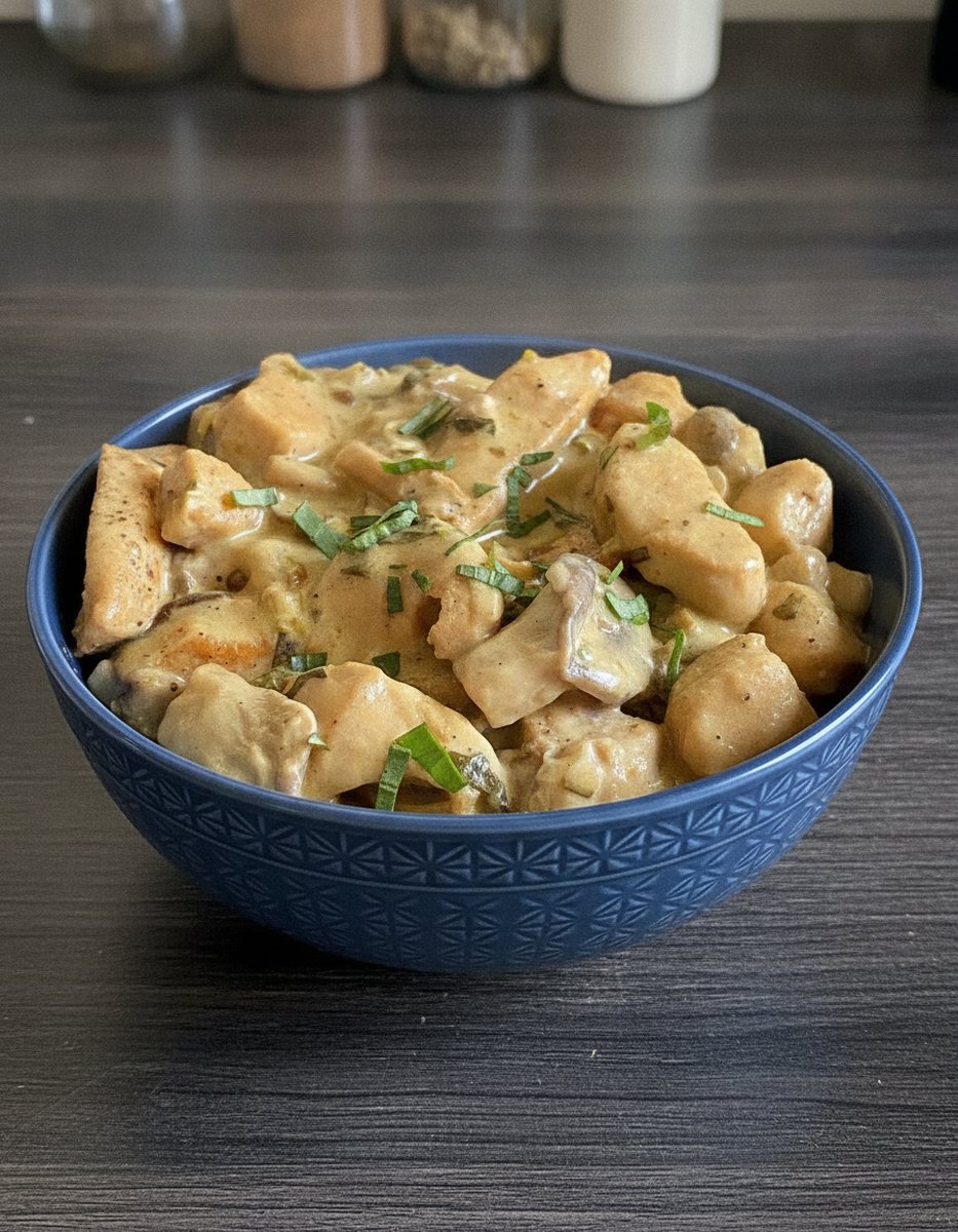 Poulet à l'Estragon sans alcool recette facile