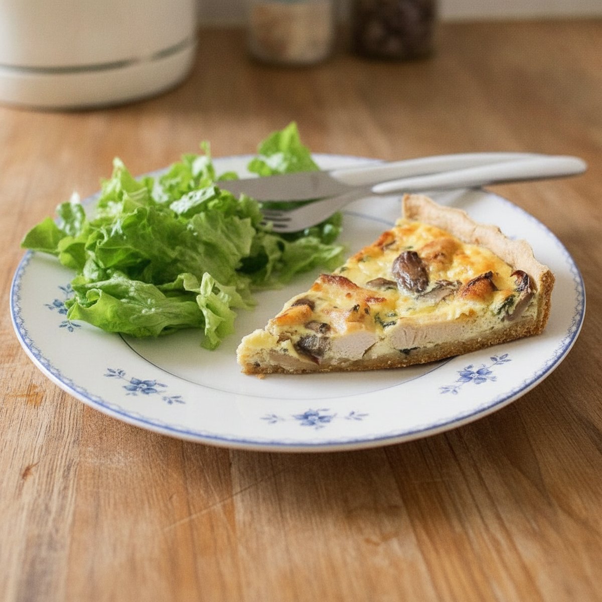 Quiche aux champignons - végétarien