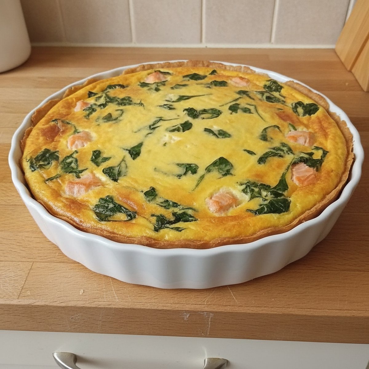 Quiche saumon épinards recette
