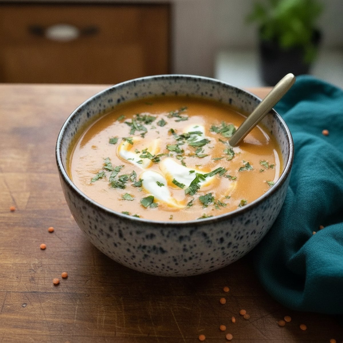 Lentilles corail soupe recette