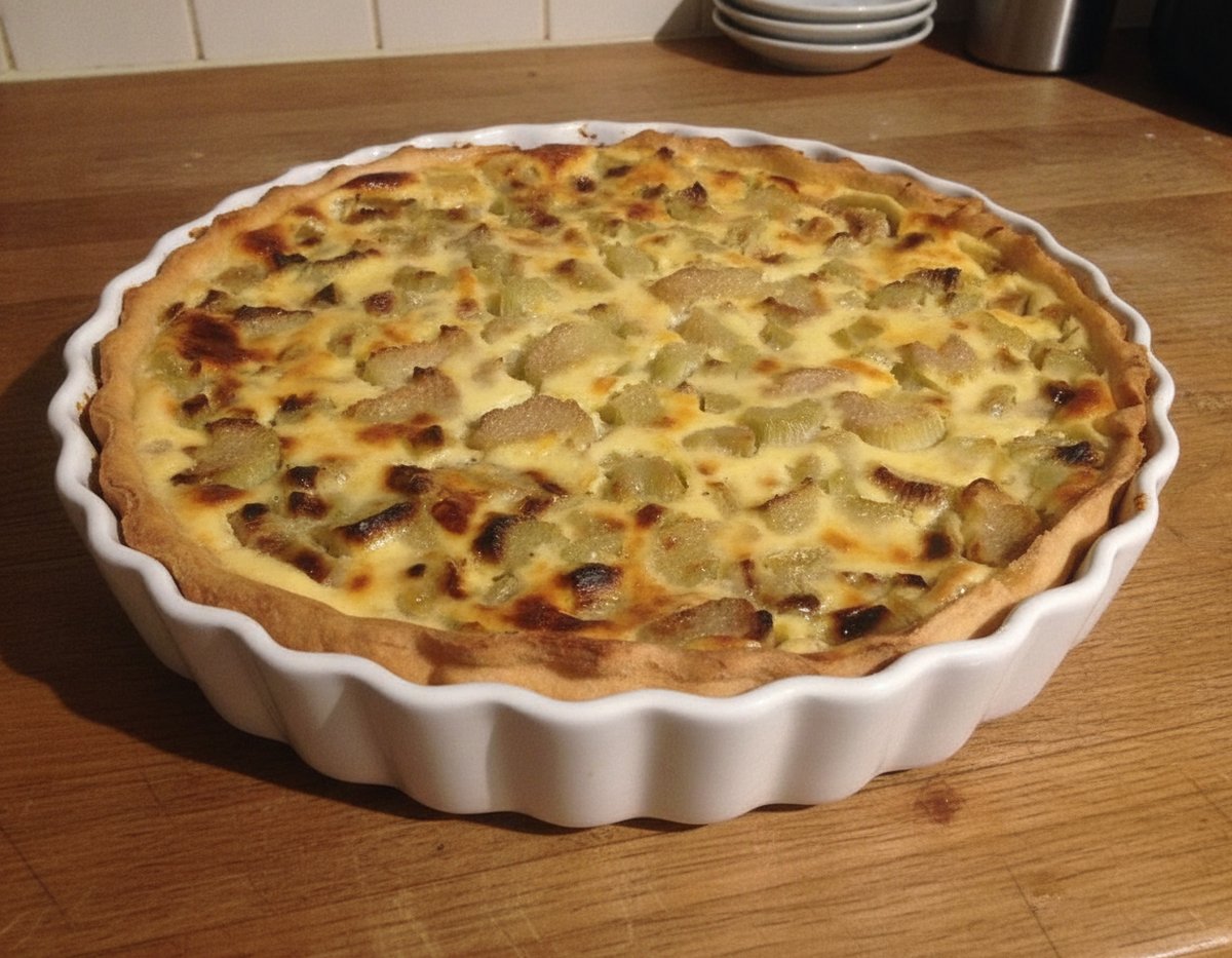 recette tarte rhubarbe facile