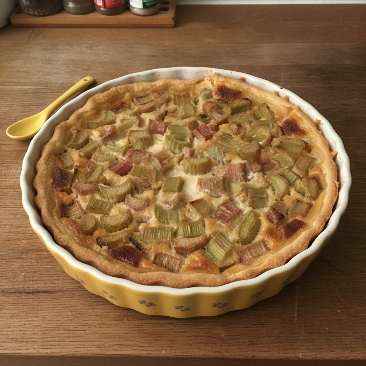 Tarte à la Rhubarbe (facile) recette facile