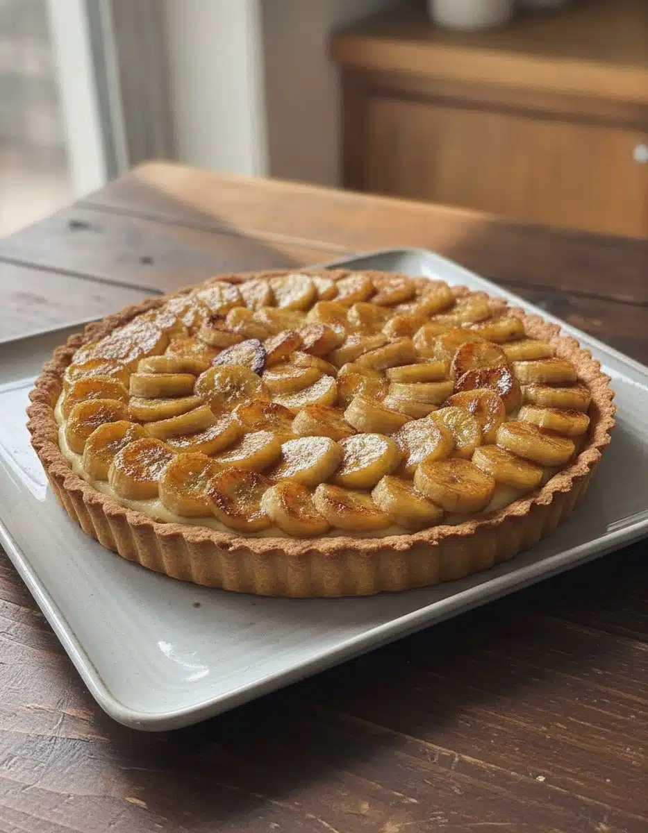 Tarte bananes caramélisées recette facile