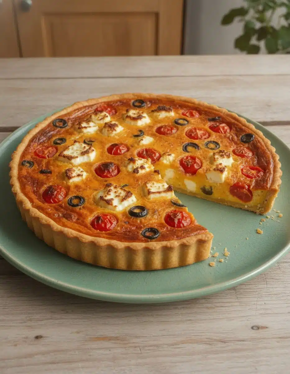 Tarte épinards, tomates et feta recette facile