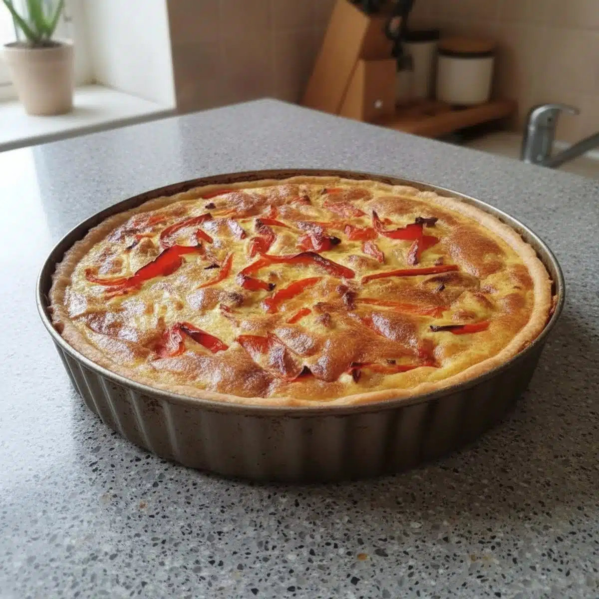 Tarte poulet curry et poivrons recette facile