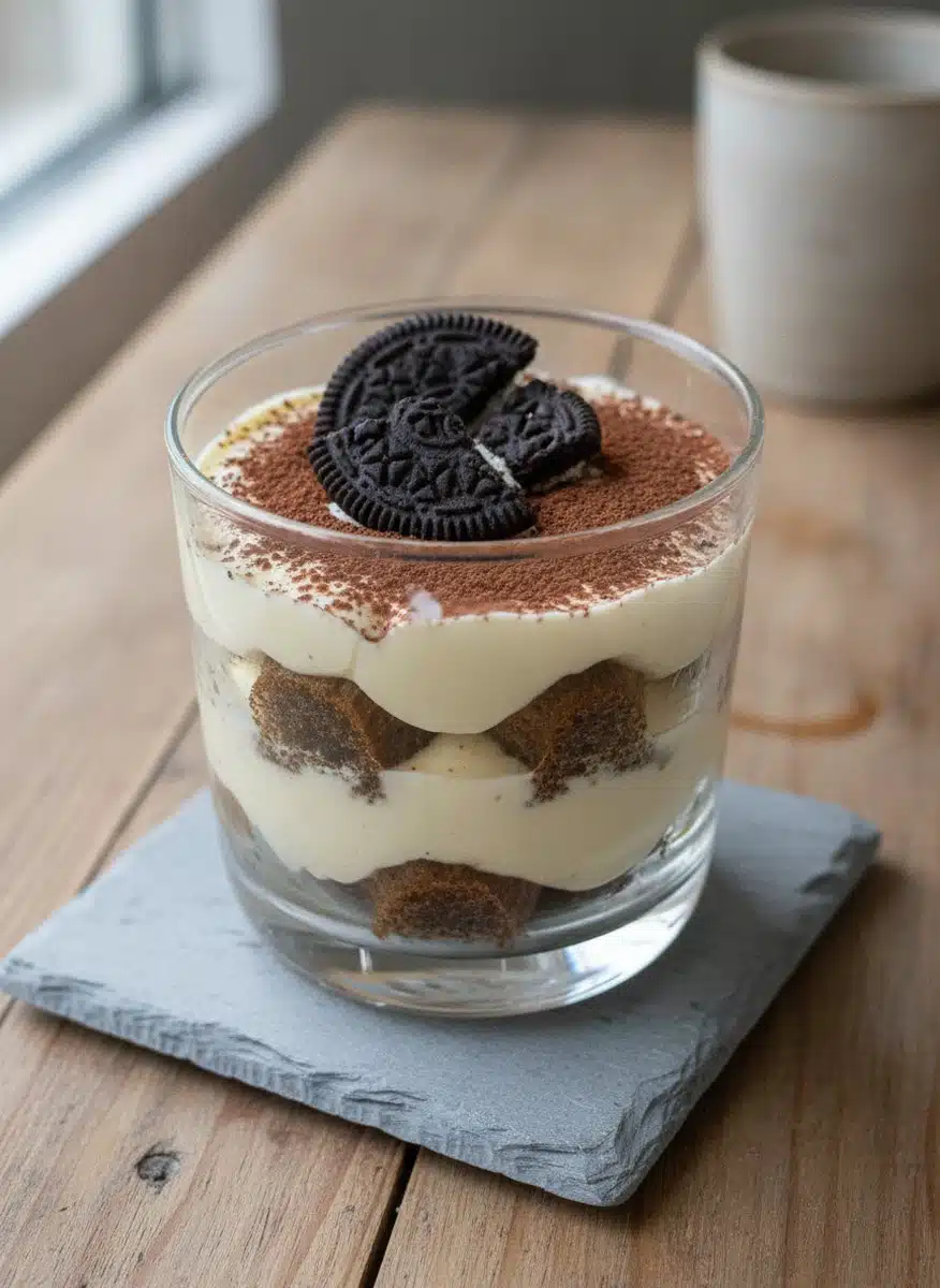 Verrines de tiramisu aux Oreos recette facile